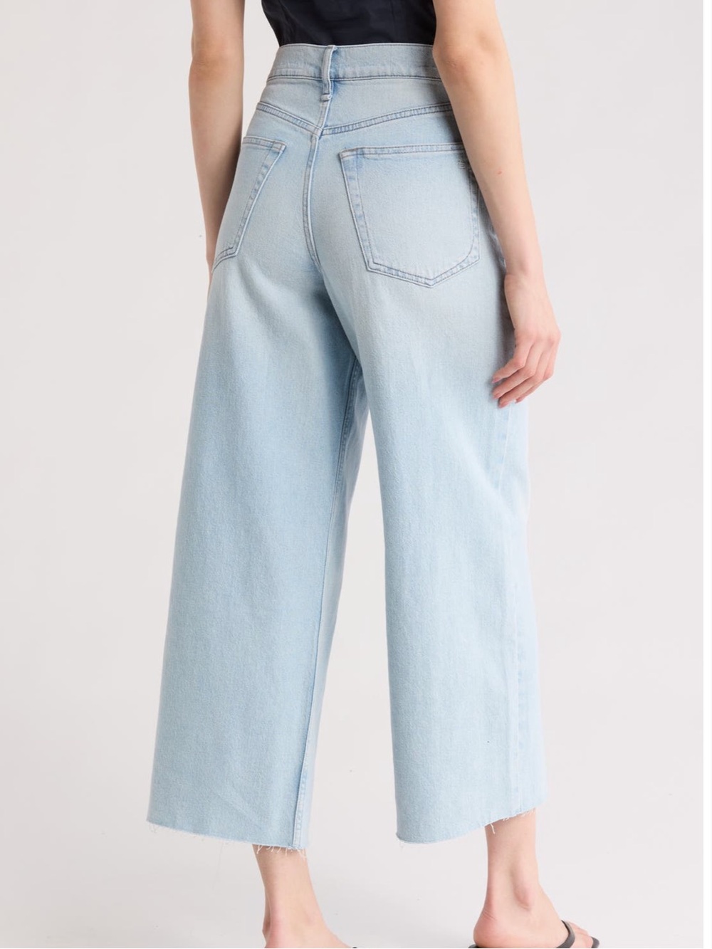 rag & bone Serena Crop Wide Leg Jeans - Size 30, Inseam 27”